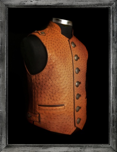Ostrich leather Vest