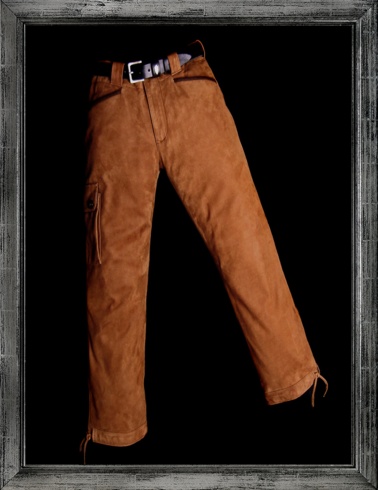 Worker pants cowhide nubuck