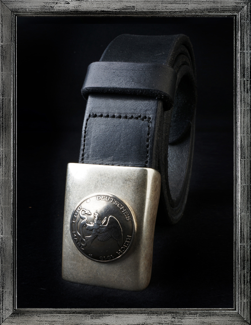 Black Full Grain Leather Belt with Antique Silver or Brass Belt Buckle –  Regan Flegan